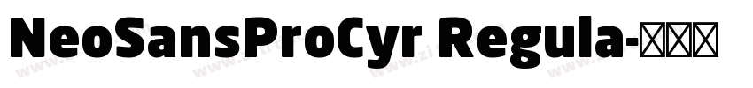 NeoSansProCyr Regula字体转换
